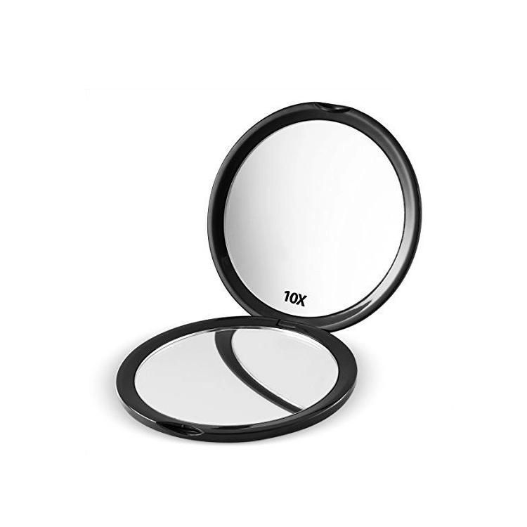 Double Sides Hand Held Compact Pocket Cosmetic Mirror
