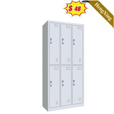 China Factory Wholesale Customized Office School Furniture White Color Company 6-Door Storage File Cabinet