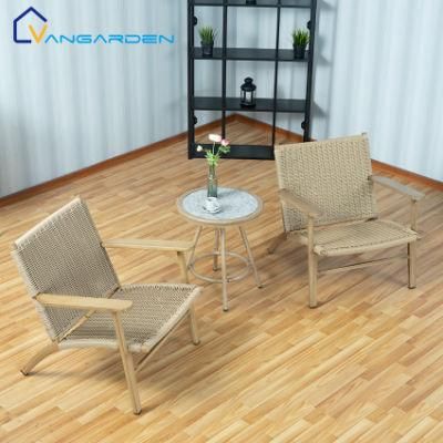 New Design 3PCS Set Modern Outdoor Compact Rattan Balcony Furniture