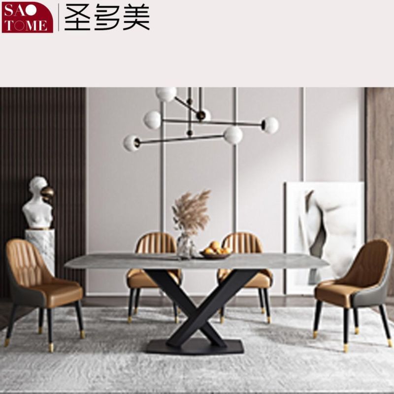 Modern Living Room Dining Room Furniture Cross Table Dining Table