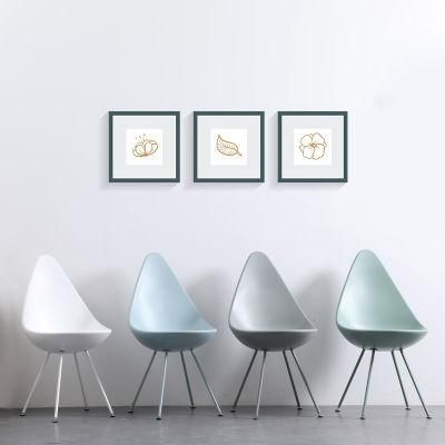 Nordic Creative Water Drop Design Simple Back Selling Modern Leisure Cafe Restaurant Chair