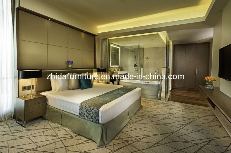 China Foshan Wooden 5 Star Modern Hotel Bedroom Set Furniture