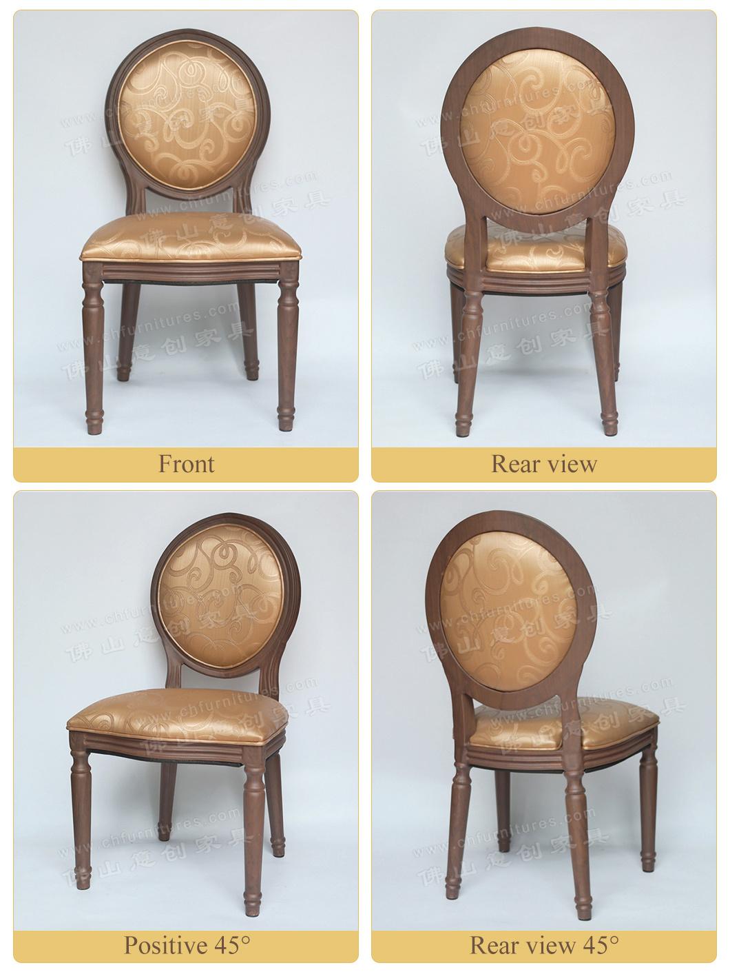 Hyc-D04-04 High Grade Quality Imitated Wood Antique French Louis Xv Chair for Hotel