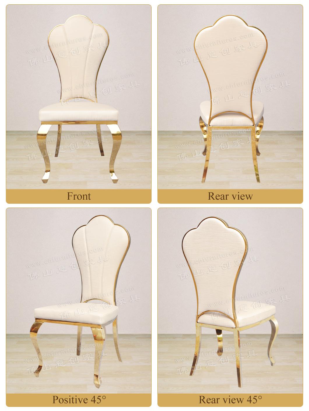 Hyc-Ss22 Hot Sale Used Banquet Restaurant Stainless Steel Wedding Chair for Sale