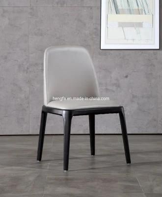 Canteen Nordic Furniture Custom Leather Wood Frame Dining Chair
