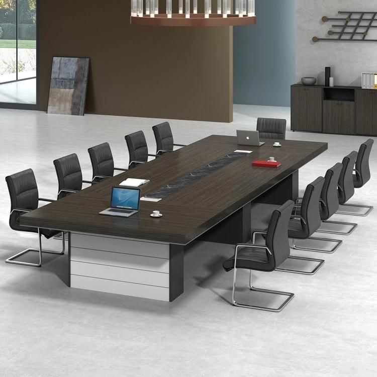 Promotion Modern 12 Seater Office Meeting Room Melamine Conference Table