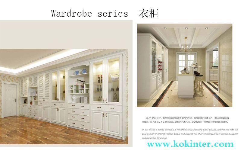 MDF/MFC/Plywood Particle Board Wardrobe Series of Kok005