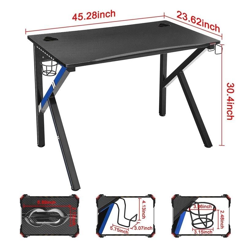 Laptop Table Computer Gaming Standing Desk Computer Gaming Desk for PC Shaped