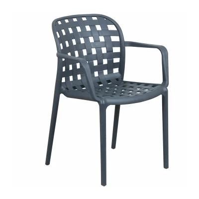 Rikayard High Quality Modern Cheap Wholesale Rome Dining Arm PP Plastic Chair