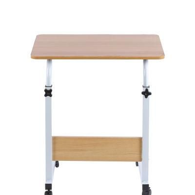 Cheap Stand Hight Adjustable Computer Desk with Wheels