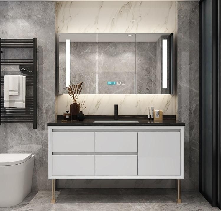 China Factory Wholesale Bathroom Vanity Water Proof with LED Smart Bathroom Cabinet Mirror