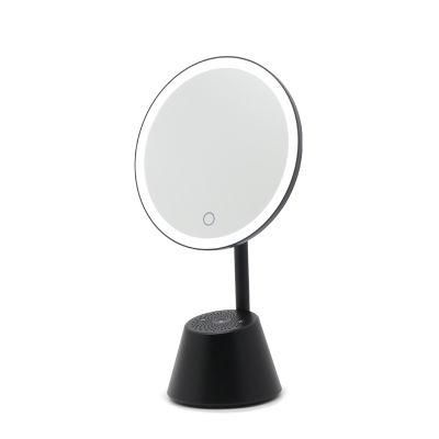 Wireless Speaker Makeup Mirror with Touch Switch Cosmetic Desktop Vanity Mirror