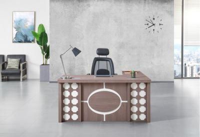L Shaped Computer Table MDF Modern Executive Office Desk