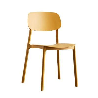 China Wholesale Simple Design Home Hotel Dining Room Living Room Furniture Dining Chair PP Plastic Dining Chair