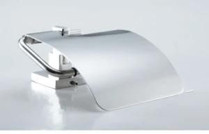 Modern Stainless Steel 304 Matt Black Square Ceramic Toilet Paper Holder