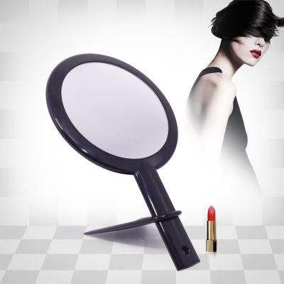 Simple Style Girl&prime;s Gift Hand Held Makeup Mirror