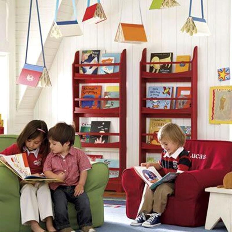 Modern Children Furniture Kids Book Rack Storage Wooden Bookshelf