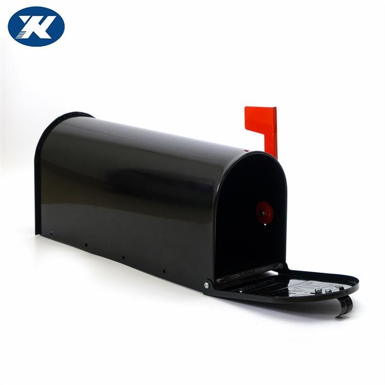 Black Color American Mailbox Design Easy to Assemble UV Resistant Us Mailbox