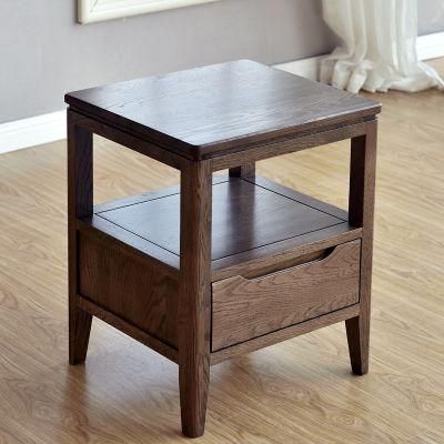 The Free Standing Nightstand Wood Nightstand Solid Wood Bedside Table with Furniture Supplier
