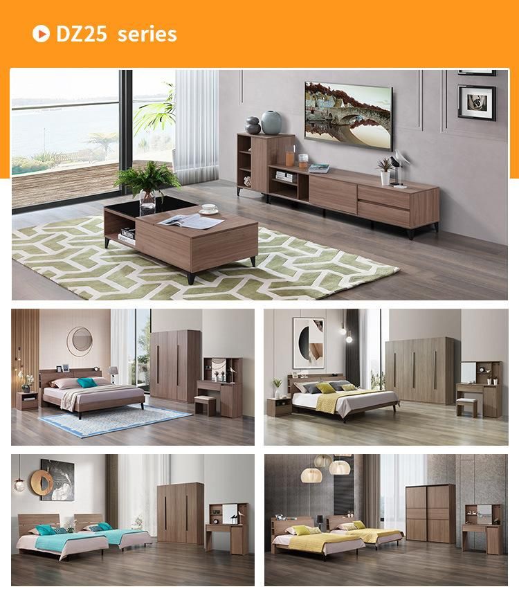 UK Design Home Furniture Set Bed with Full Storage