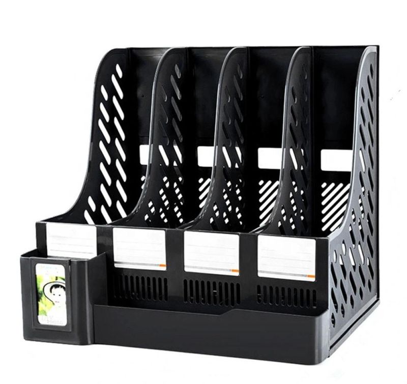 High Quality Hot Sell File Basket Desk Plastic File Rack