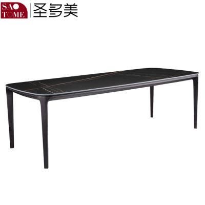 Hot Selling Home Furniture Rock Board Wooden Dining Table