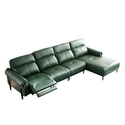 Fashion Modern Design Leather Reclining Sofa Electronic Sectional Sofa From China Furniture Factory