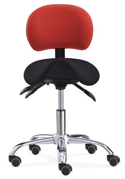 Ergonomic Saddle Seat Medical Dental Assistant Stool