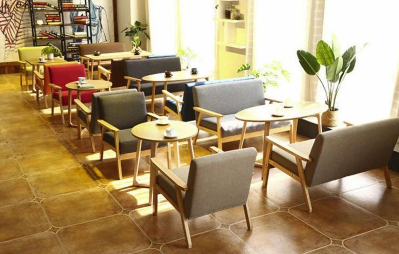 Modern Leisure Indoor Wooden Legs Restaurant Chairs Hotel Sofa