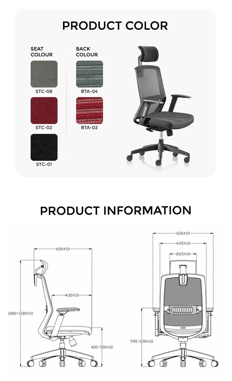 Wholesale Home Furniture Modern Ergonomic Adjustable Swivel Ergonomics Office Chair