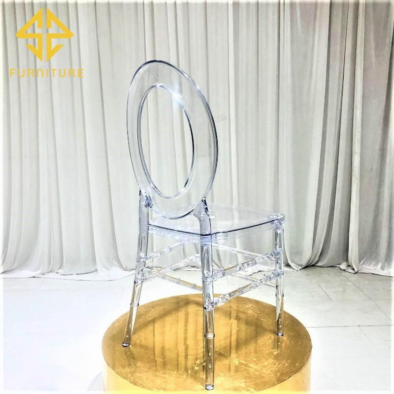Sawa Unqiue Oval Back Design Plastic Tiffany Chairs for Event Wedding Banquet