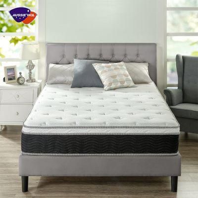 Hybrid King Queen Twin Double Size Quilted Euro Top Pocket Mattresses Cover Protector Spring Gel Memory Foam Mattress