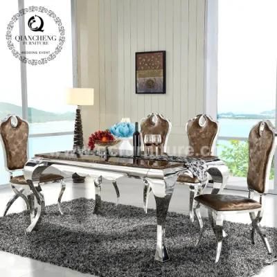 Wholesale Modern Dining Room Furniture Rectangle Marble Dining Table
