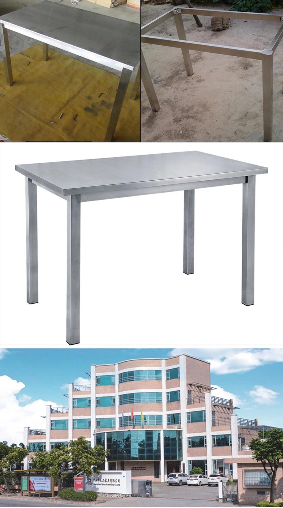 Stainless Steel Restaurant Dining Table/Fast Food Table Modern for Restaurant/ Canteen Food Table Sets Factory Dining Table