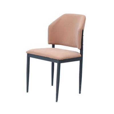 Home Restaurant Leisure Furniture Colored Velvet Fabric Dining Chair with Metal Legs