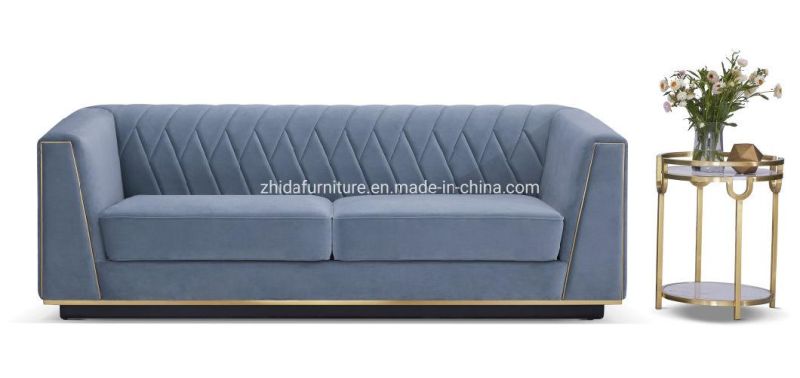 Foshan Luxury Home Hotel Furniture Couch Living Room Fabric Sofa