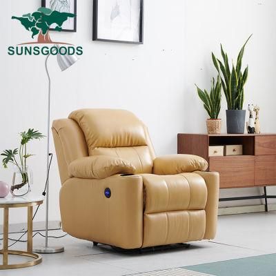 Chinese Manufacturer Customize Wooden Furniture Modern Home Living Room Leisure Leather Sofa