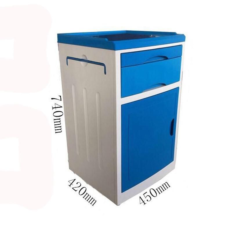 Medical Hospital Furniture ABS Plastic Hospital Bedside Cabinet for Patient