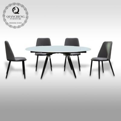 Modern Furniture Adjustable Scalable Stainless Steel Extended Dining Tables