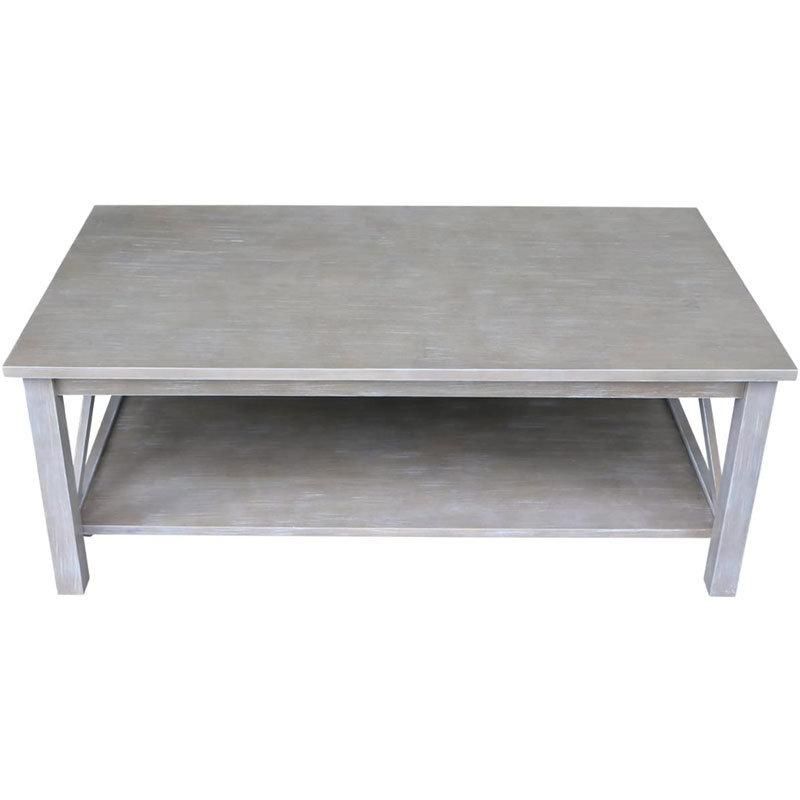 Big Size White Color Wood Storage Living Room Furniture Coffee Table