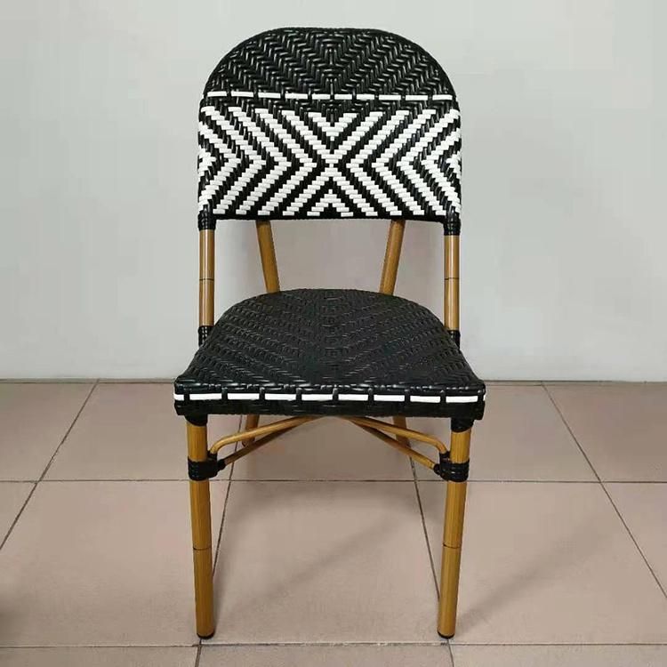 Modern Outdoor Rattan Wicker Garden Furniture Cafe Chair for Dining