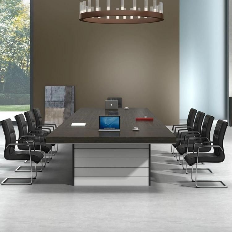 Promotion Modern 12 Seater Office Meeting Room Melamine Conference Table