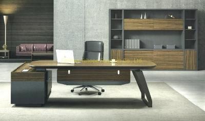 Luxury Modern Wooden Office Furniture CEO Melamine Executive Desk