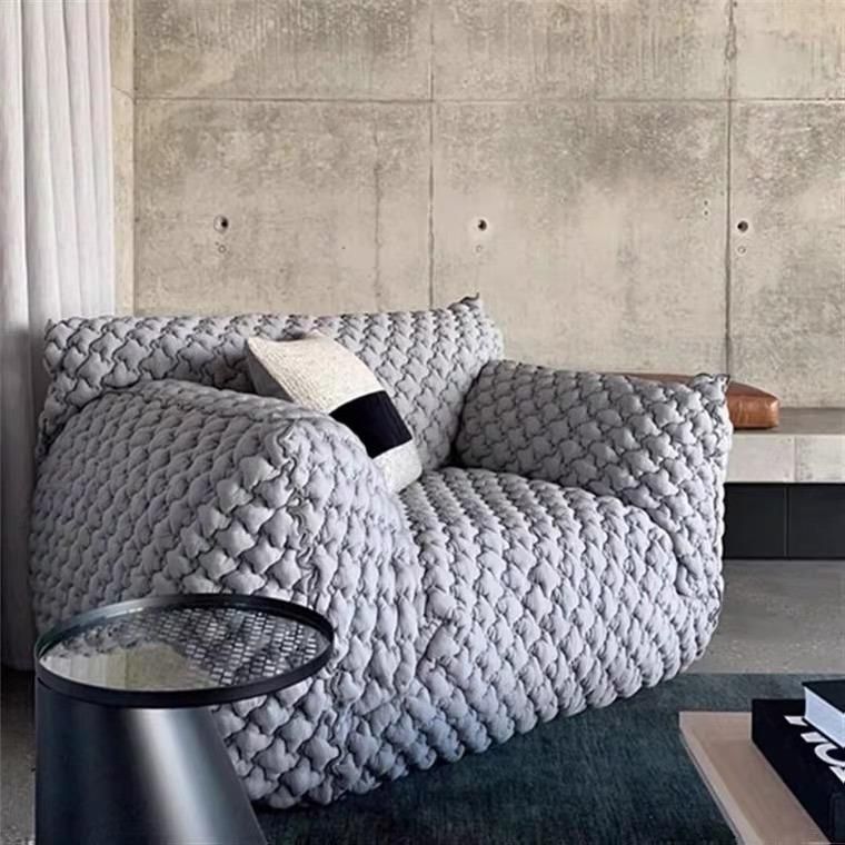 New Fabric Single Hotel Living Room Italian Designer Leisure Sofa Set