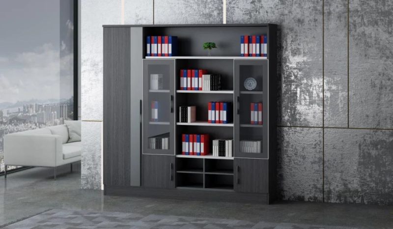 2021 New Design Modern Design MDF Wooden 5 Doors Office File Cabinet Bookshelf