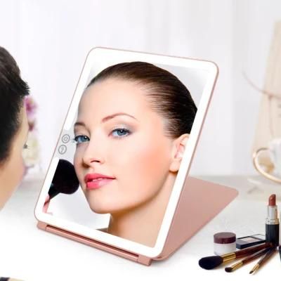 Custom Pad Size Plastic Square LED Cosmetic Makeup Mirror