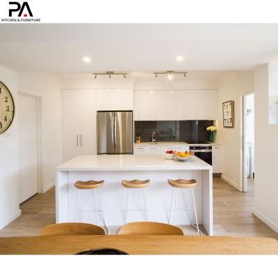 Kitchenette Custom Made Furniture Modular White Lacquer Modern Kitchen Cabinets