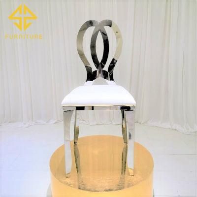Home Furniture Butterfly Stainless Steel Dining Chair Hotel Furniture Wedding Events Chairs