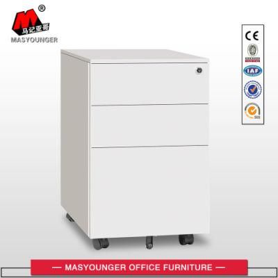 Factory Direct Supply Modern Office Furniture 3 Drawers Easy Moving Mobile Filing Cabinet