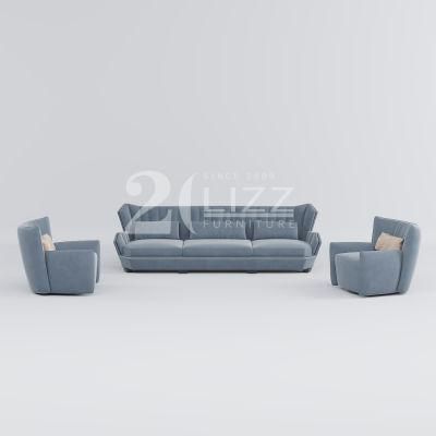 European Nordic Design High End Sectional Fabric Living Room Sofa Set Modern Home Sofa Furniture